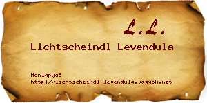 Lichtscheindl Levendula névjegykártya
